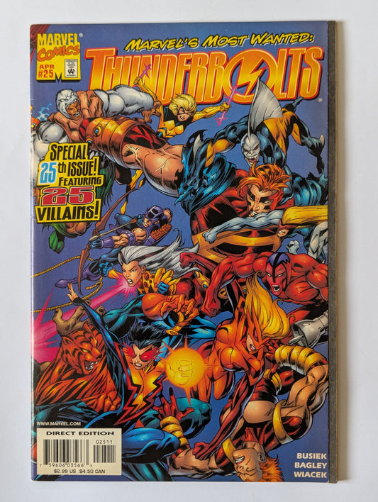 Thunderbolts #25 Marvel Comic Book