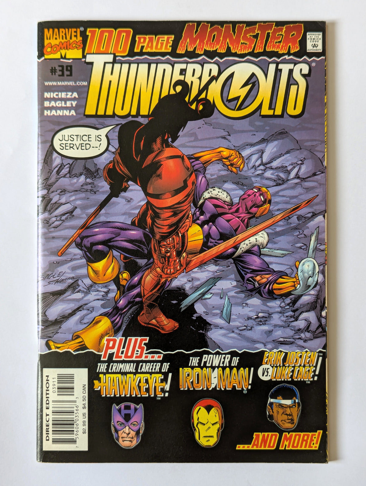Thunderbolts #39 Marvel Comic Book