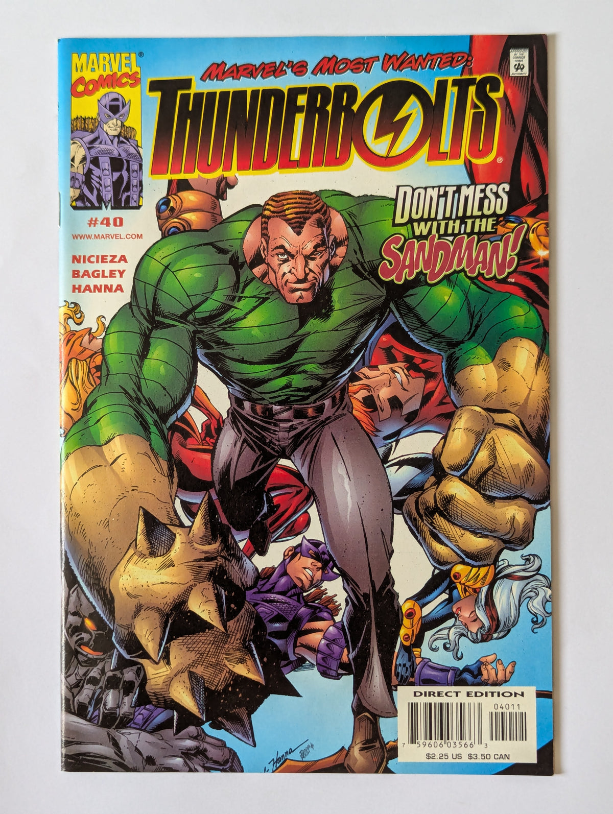 Thunderbolts #40 Marvel Comic Book