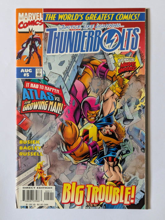 Thunderbolts #5 Marvel Comic Book