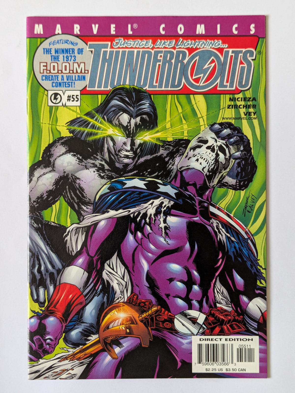 Thunderbolts #55 Marvel Comic Book
