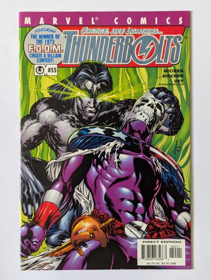 Thunderbolts #55 Marvel Comic Book