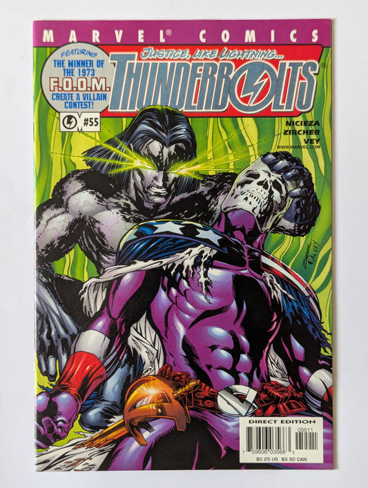 Thunderbolts #55 Marvel Comic Book
