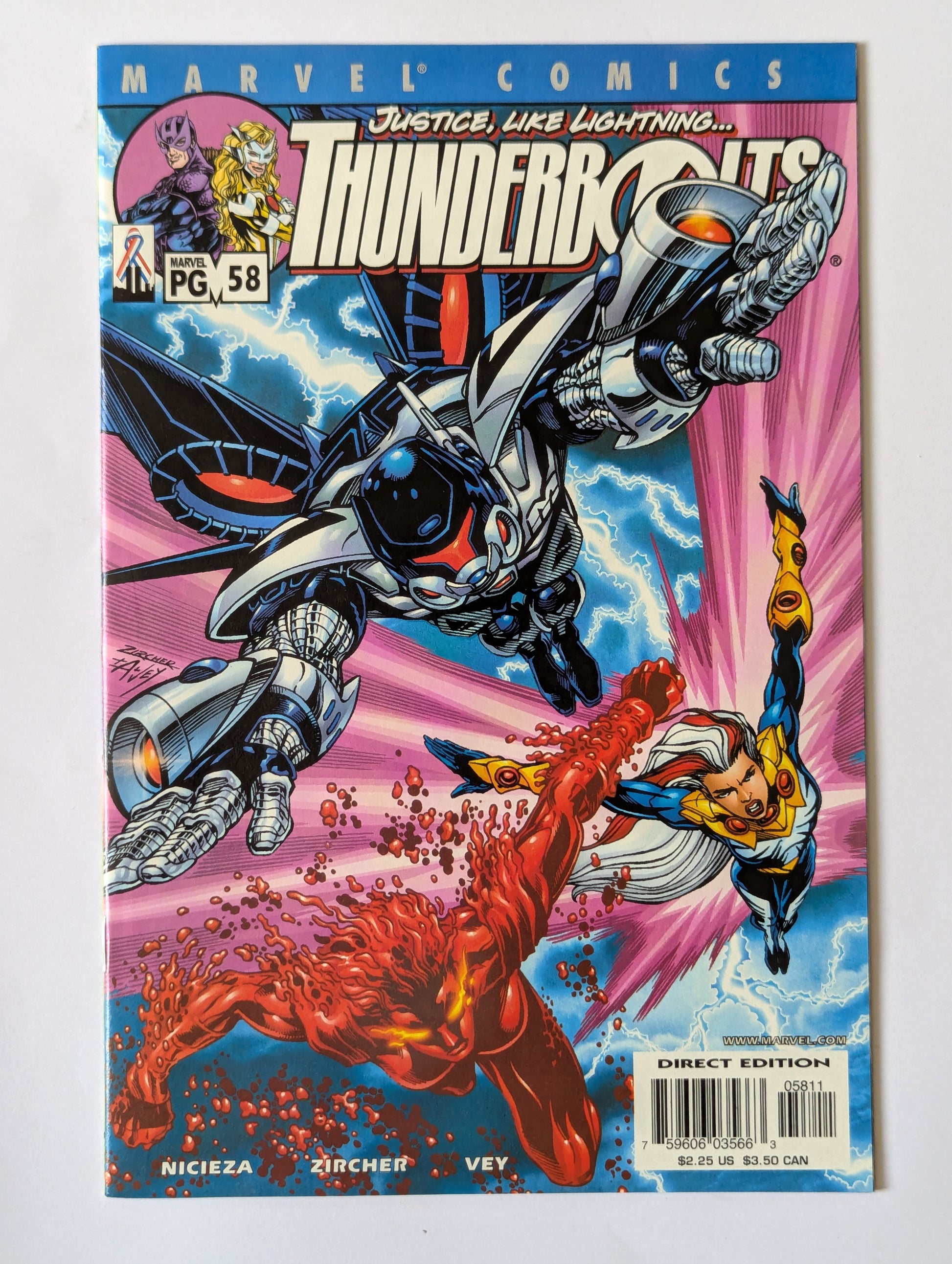 Thunderbolts #58 Marvel Comic Book