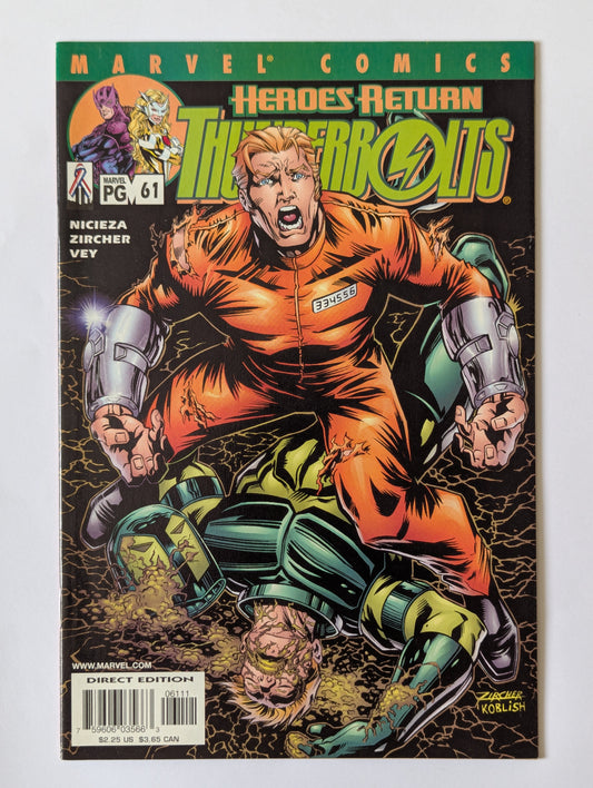 Thunderbolts #61 Marvel Comic Book