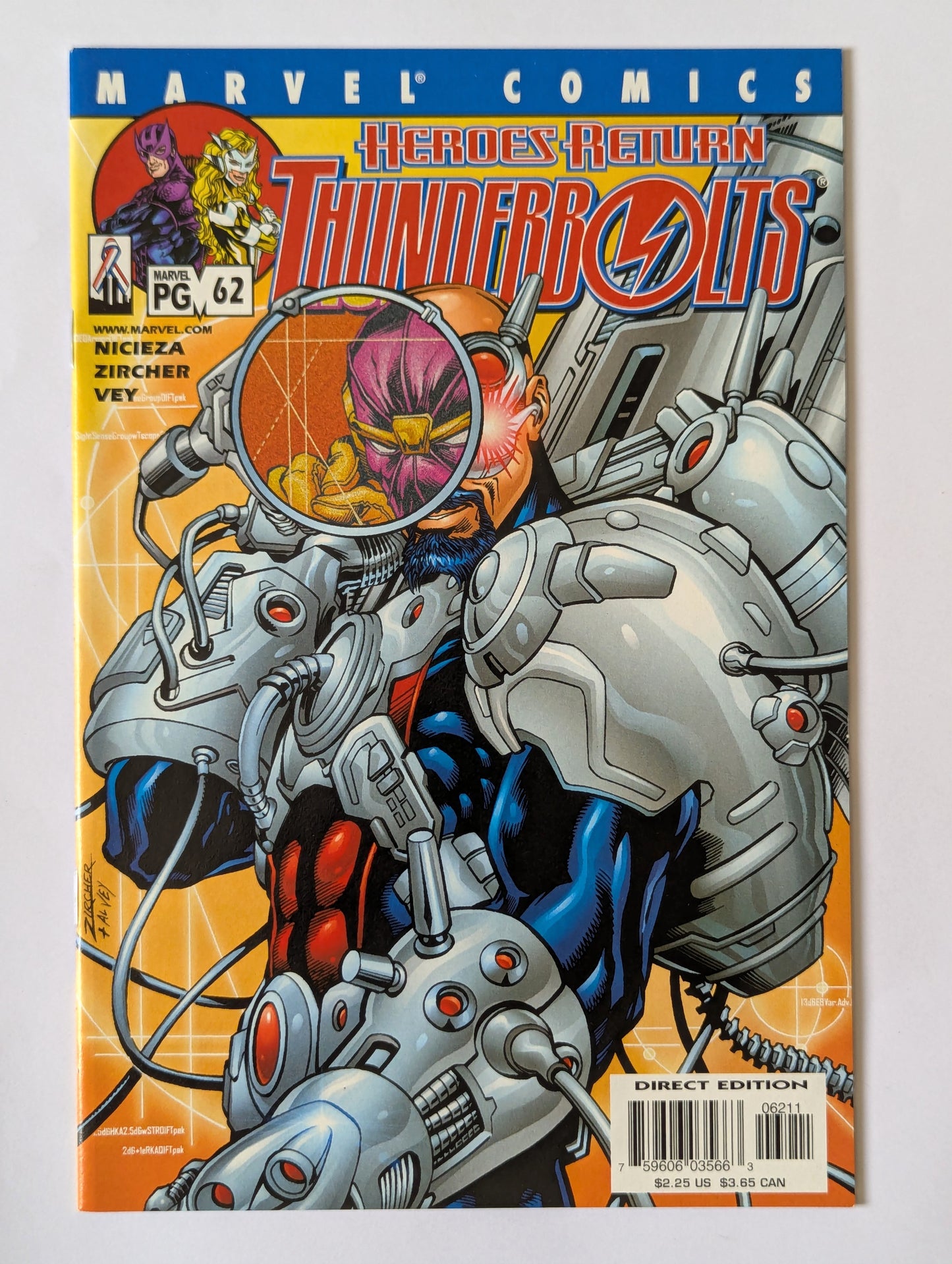 Thunderbolts #62 Marvel Comic Book