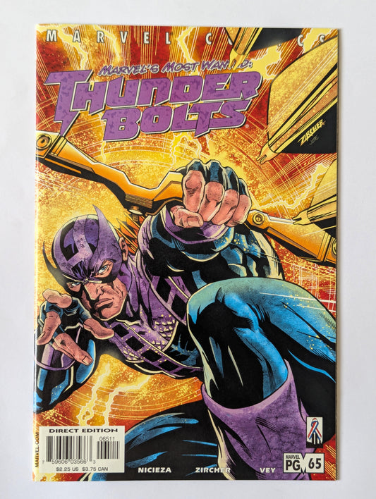 Thunderbolts #65 Marvel Comic Book