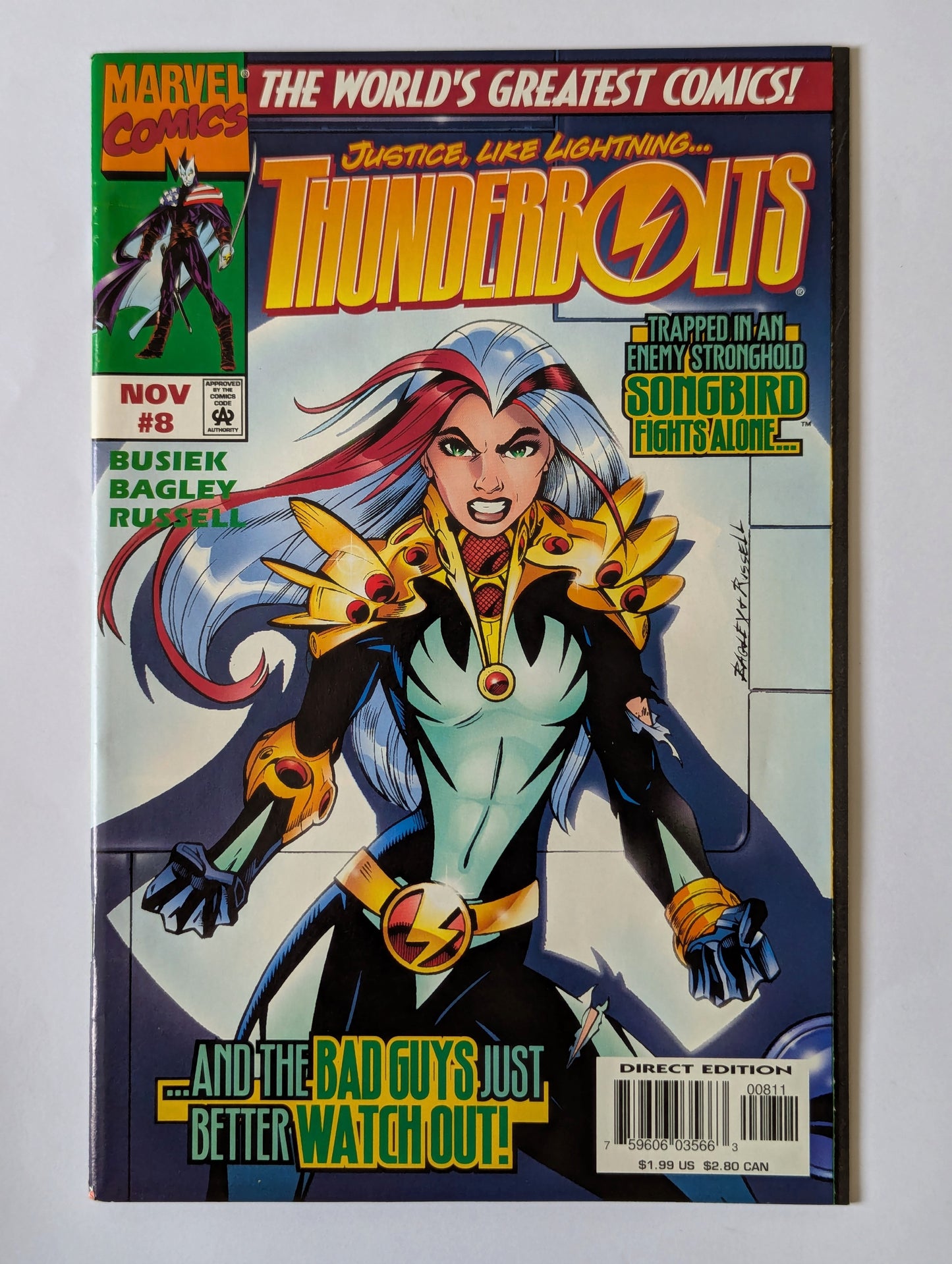 Thunderbolts #8 Marvel Comic Book