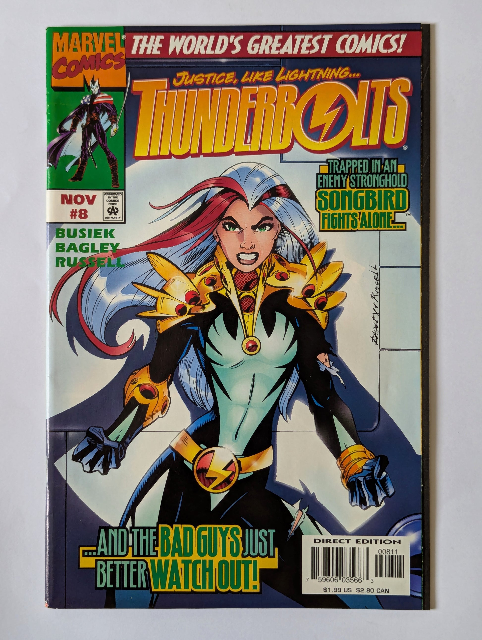 Thunderbolts #8 Marvel Comic Book
