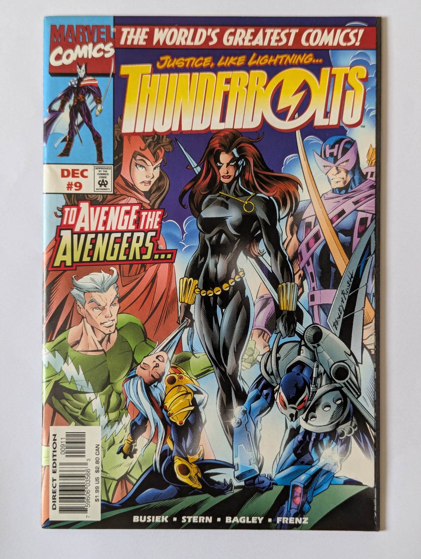 Thunderbolts #9 Marvel Comic Book