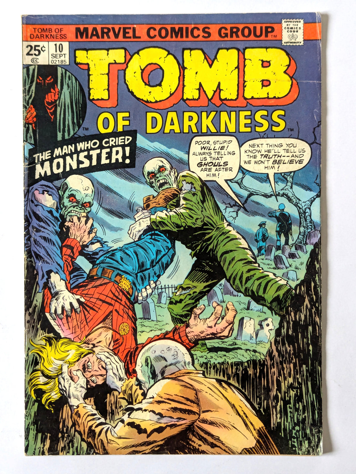 Tomb of Darkness #10 Marvel Comic Book