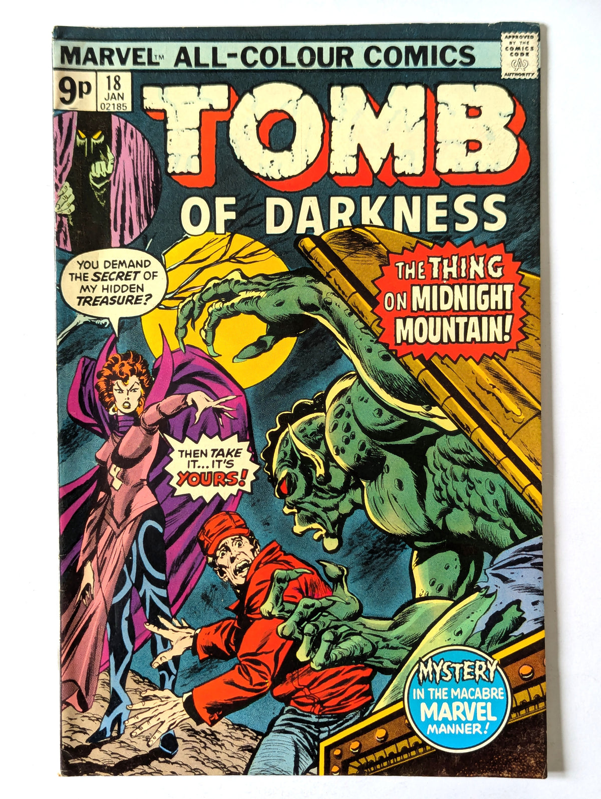 Tomb of Darkness #18 Marvel Comic Book