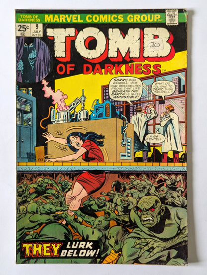 Tomb of Darkness #9 Marvel Comic Book