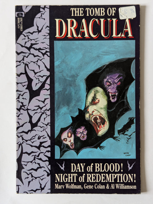 Tomb of Dracula Day of Blood Night of Redemption #2 Marvel Comic Book