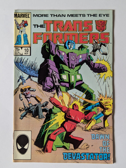 Transformers #10 Marvel Comic Book
