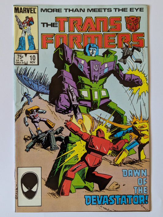 Transformers #10 Marvel Comic Book