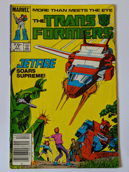 Transformers #11 Marvel Comic Book