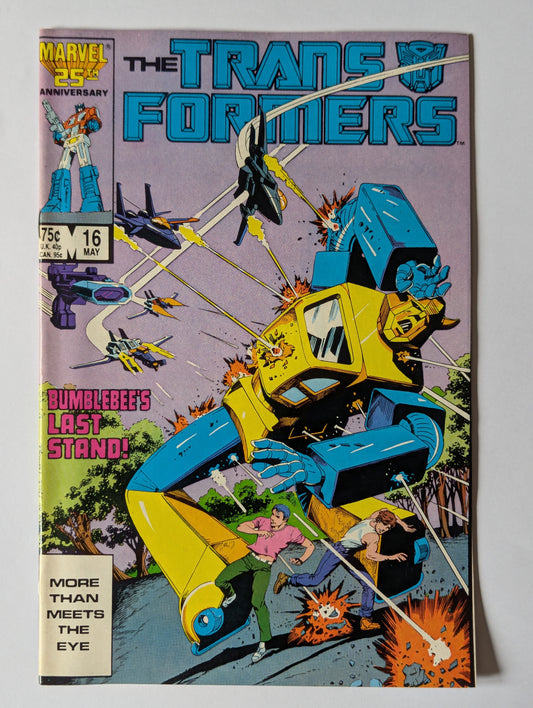 Transformers #16 Marvel Comic Book