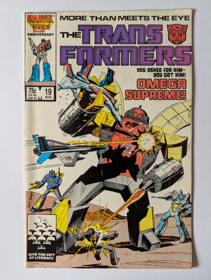 Transformers #19 Marvel Comic Book