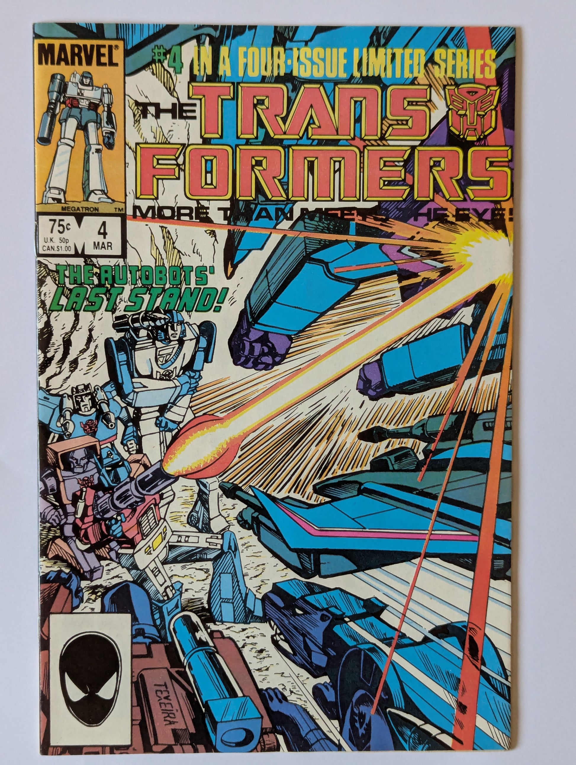 Transformers #4 Marvel Comic Book