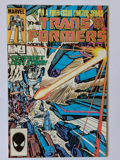 Transformers #4 Marvel Comic Book