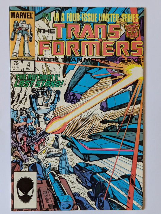 Transformers #4 Marvel Comic Book