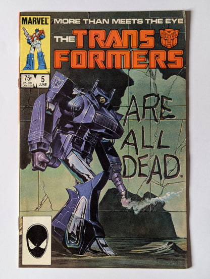 Transformers #5 Marvel Comic Book