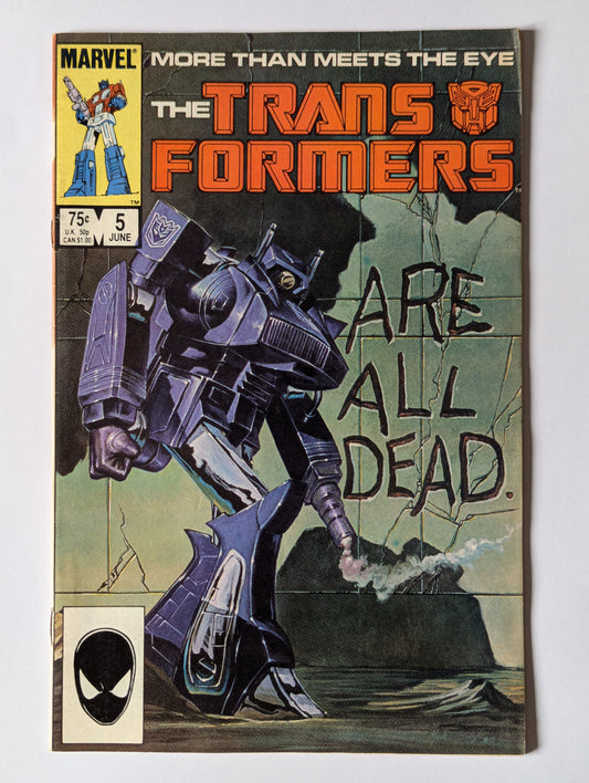Transformers #5 Marvel Comic Book