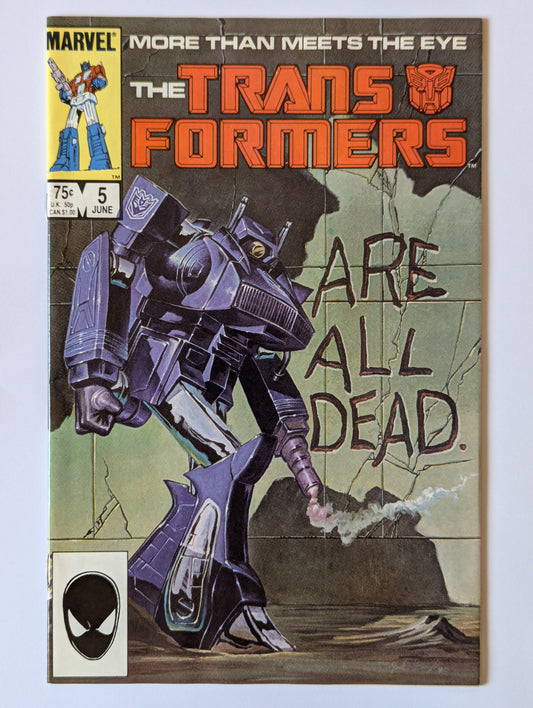 Transformers #5 Marvel Comic Book