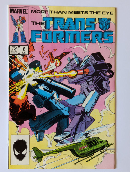 Transformers #6 Marvel Comic Book