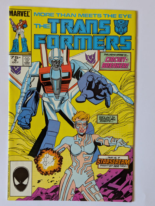 Transformers #9 Marvel Comic Book