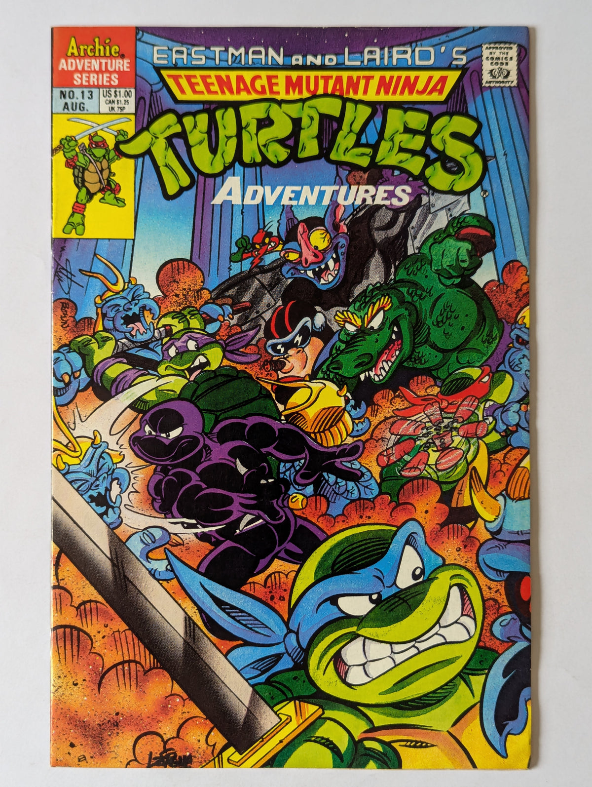 Teenage Mutant Ninja Turtles Adventures #13 Archie Comic Book