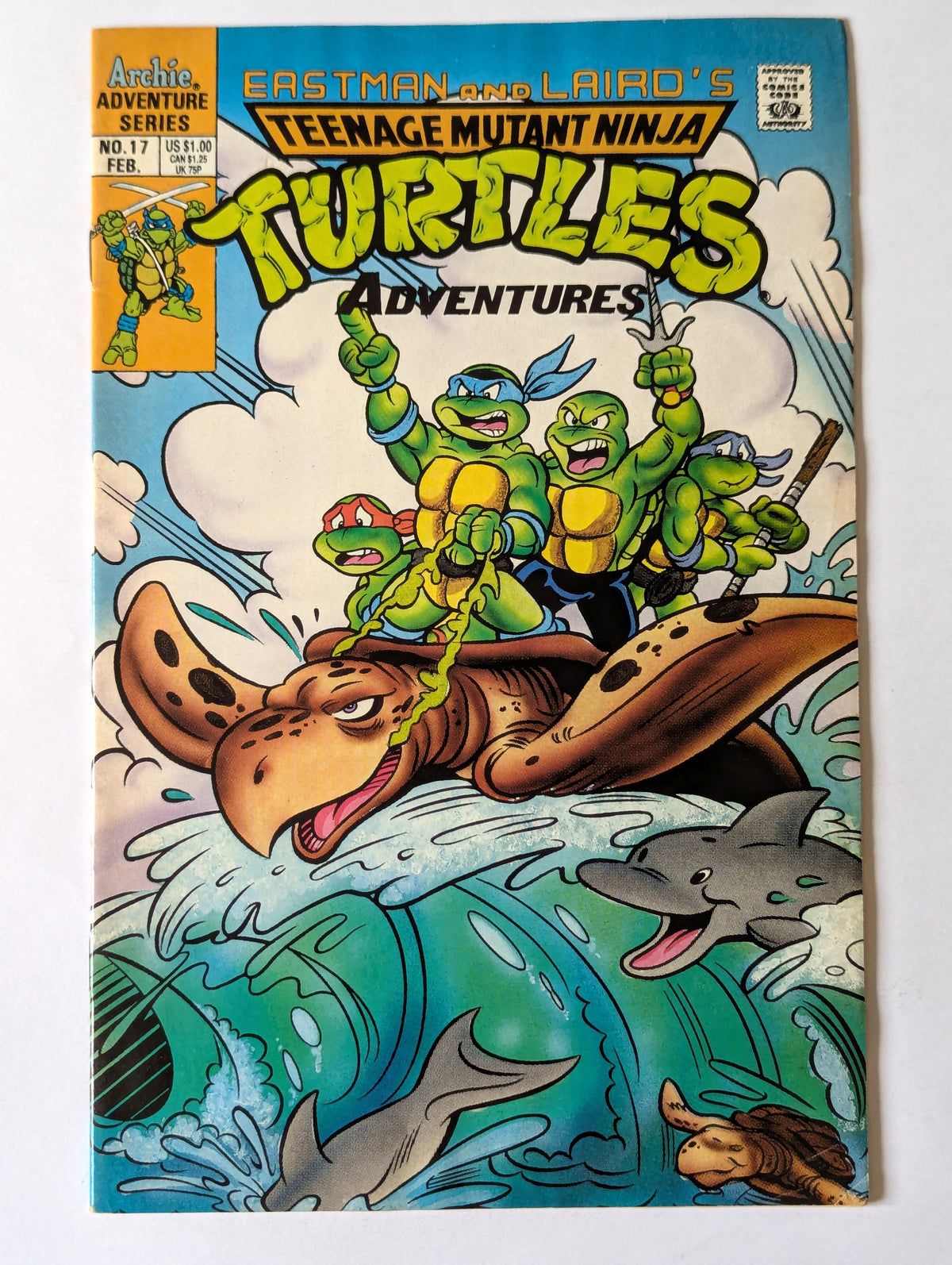 Teenage Mutant Ninja Turtles Adventures #17 Archie Comic Book