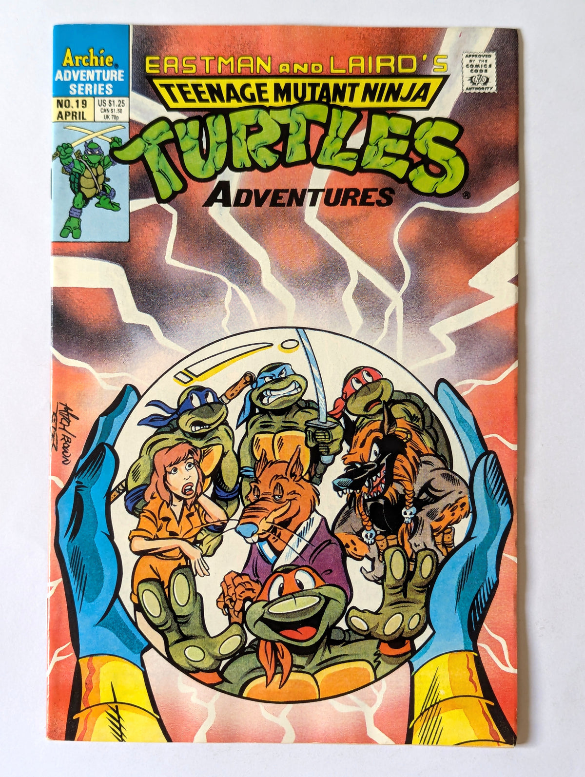 Teenage Mutant Ninja Turtles Adventures #19 Archie Comic Book
