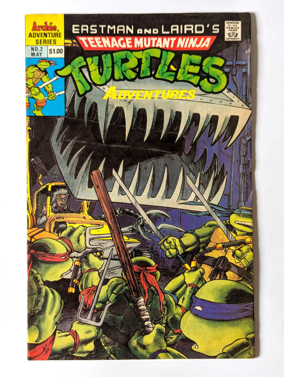 Teenage Mutant Ninja Turtles Adventures #2 Archie Comic Book