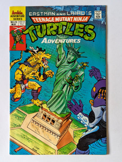 Teenage Mutant Ninja Turtles Adventures #20 Archie Comic Book