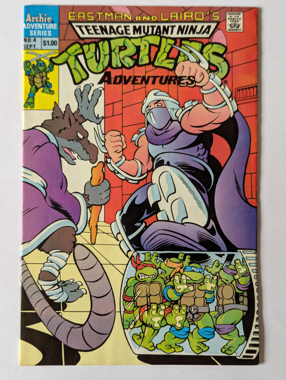 Teenage Mutant Ninja Turtles Adventures #4 Archie Comic Book
