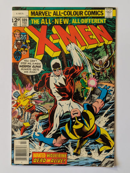 Uncanny X-Men #109 Marvel Comic Book