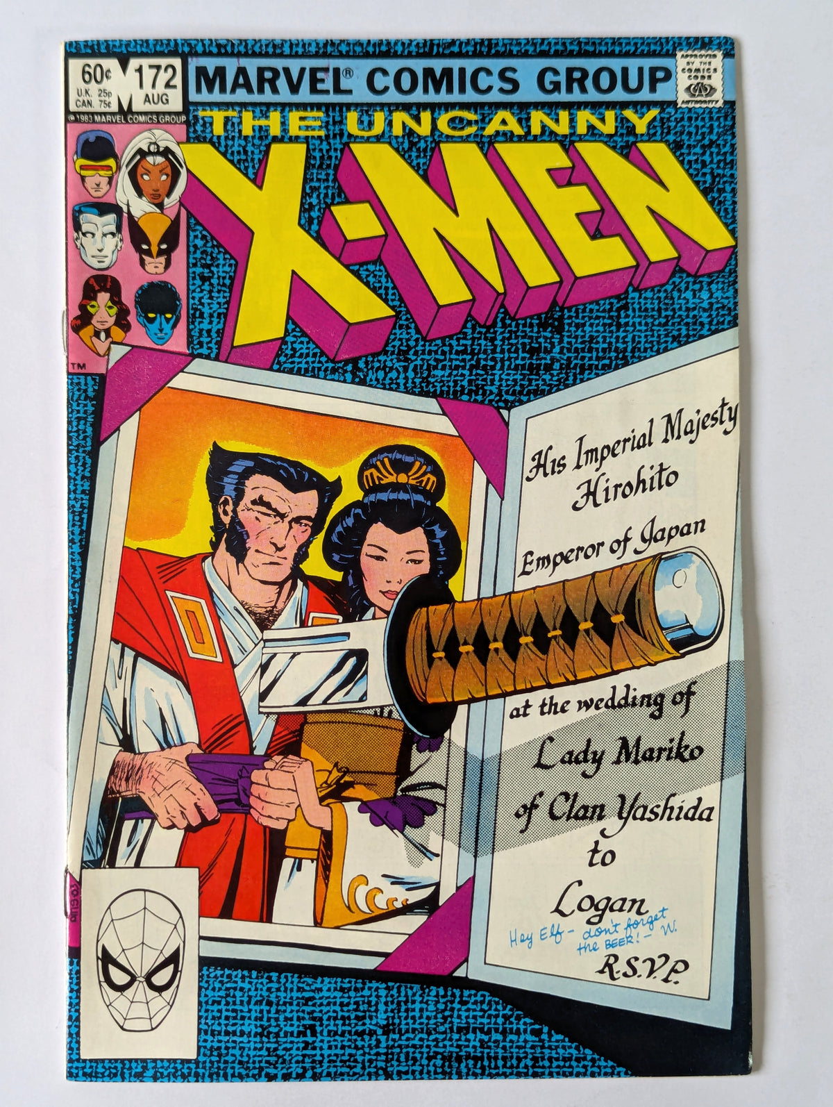 Uncanny X-Men #172 Marvel Comic Book