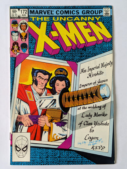 Uncanny X-Men #172 Marvel Comic Book