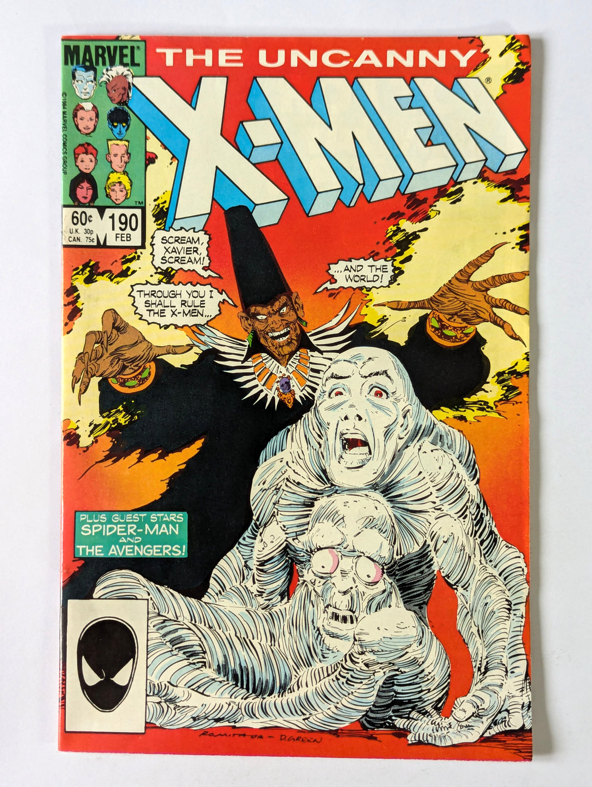 Uncanny X-Men #190 Marvel Comic Book