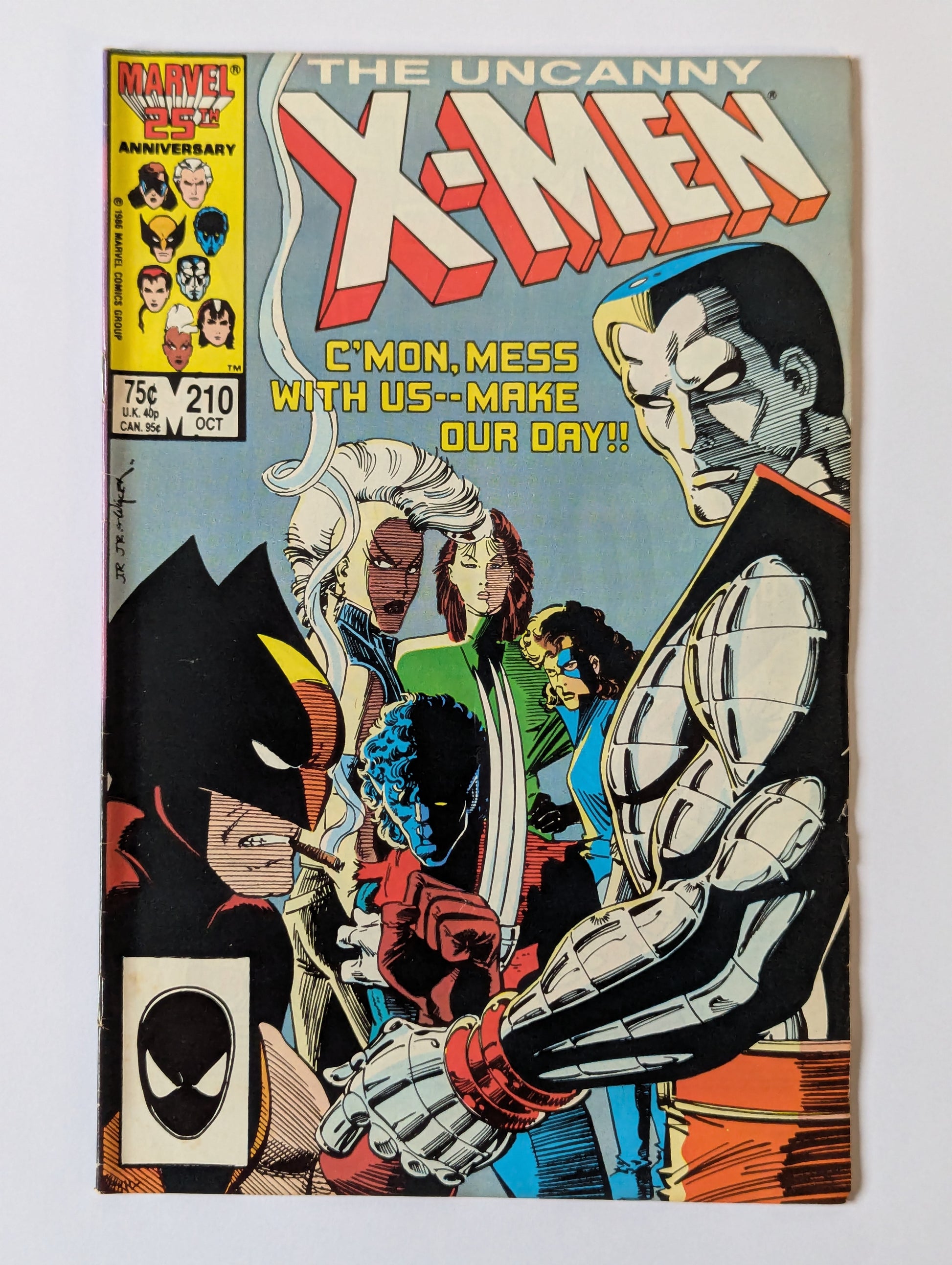 Uncanny X-Men #210 Marvel Comic Book