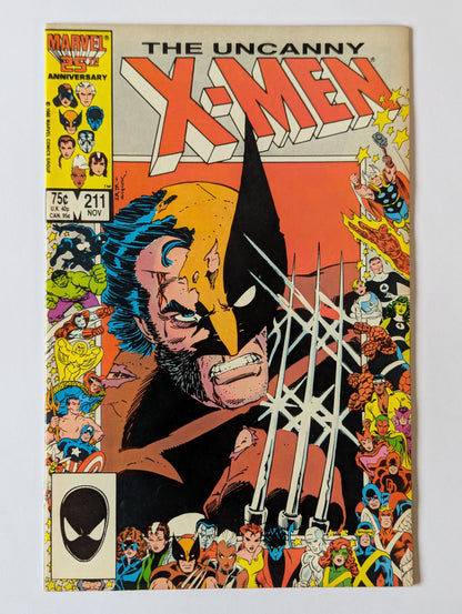 Uncanny X-Men #211 Marvel Comic Book