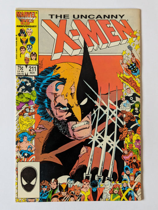 Uncanny X-Men #211 Marvel Comic Book