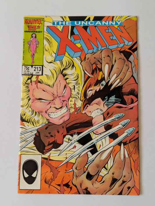 Uncanny X-Men #213 Marvel Comic Book