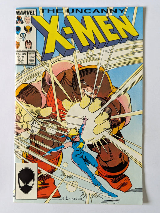 Uncanny X-Men #217 Marvel Comic Book