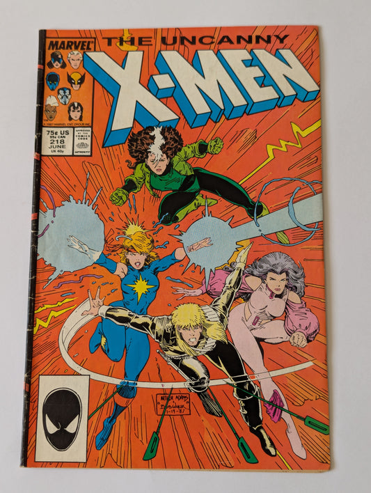 Uncanny X-Men #218 Marvel Comic Book