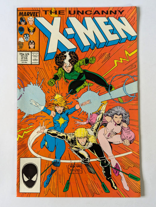 Uncanny X-Men #218 Marvel Comic Book