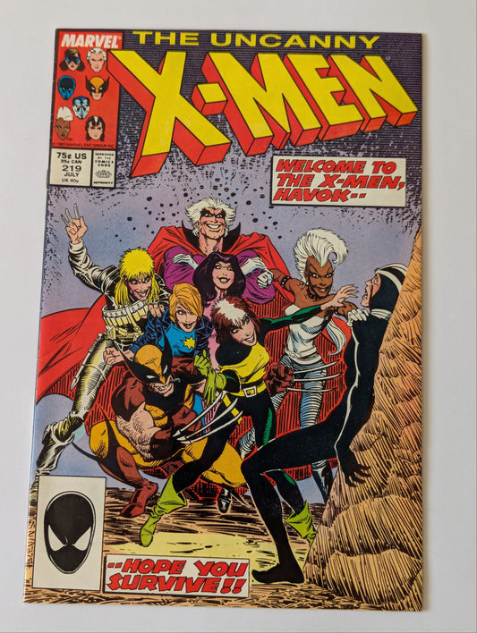 Uncanny X-Men #219 Marvel Comic Book