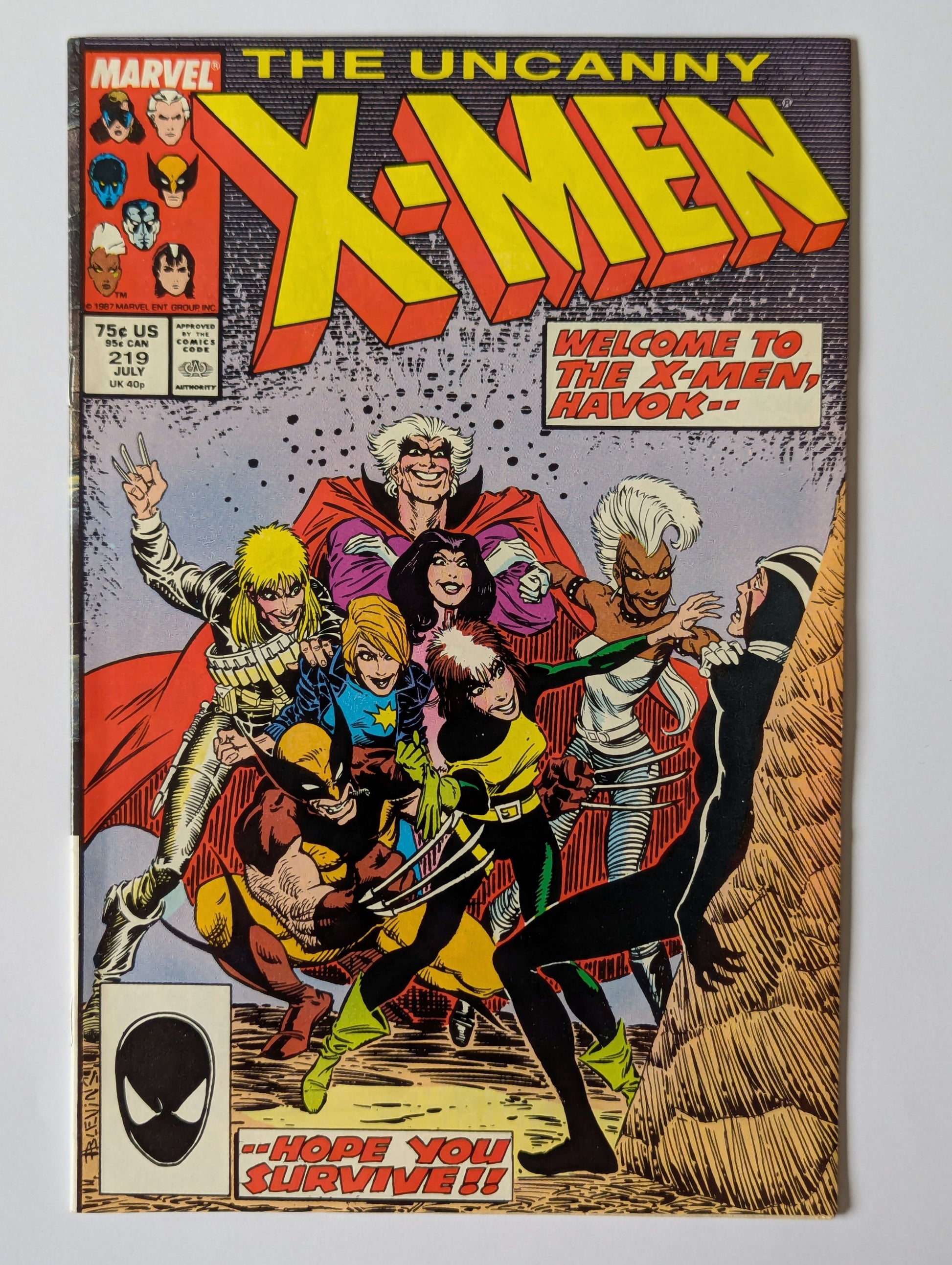 Uncanny X-Men #219 Marvel Comics